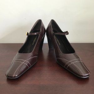 Enzo Angiolini | Brown Mary Jane Pumps 6